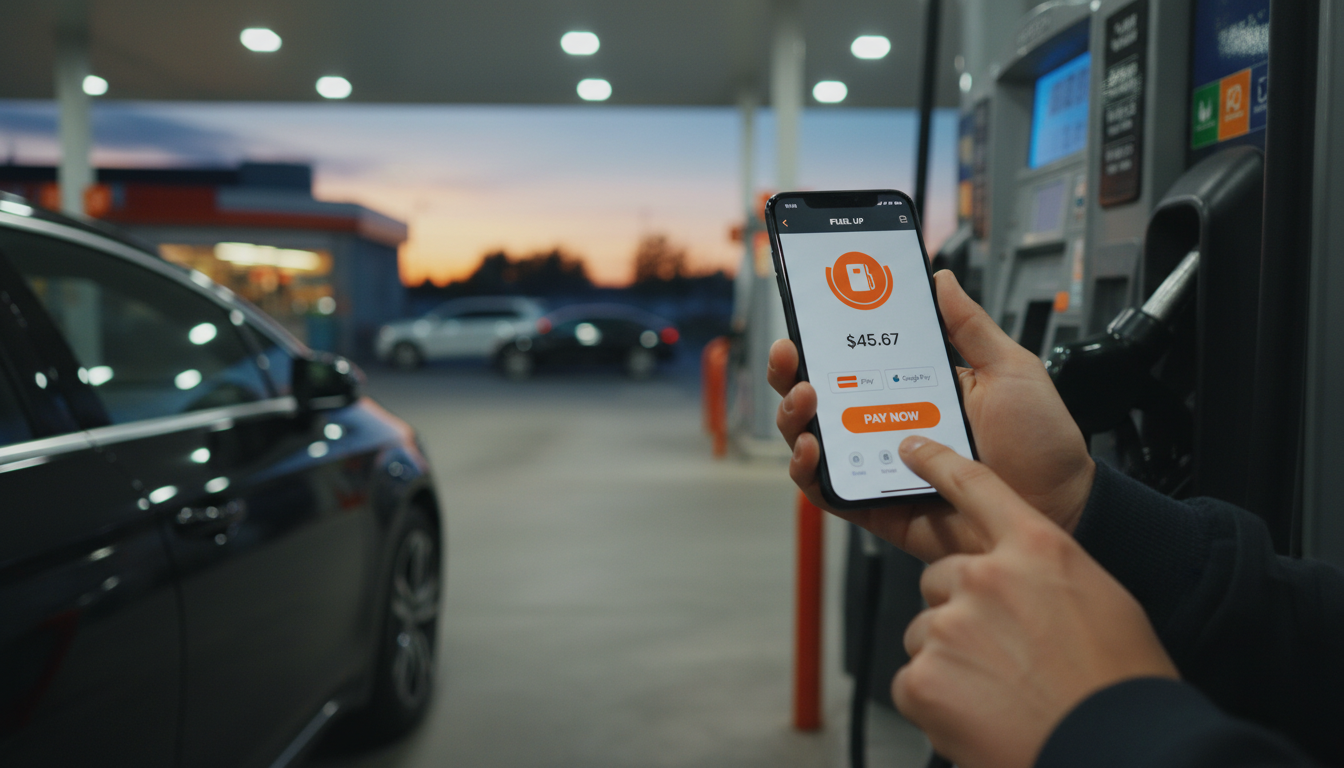 Illustration de la gestion station-service